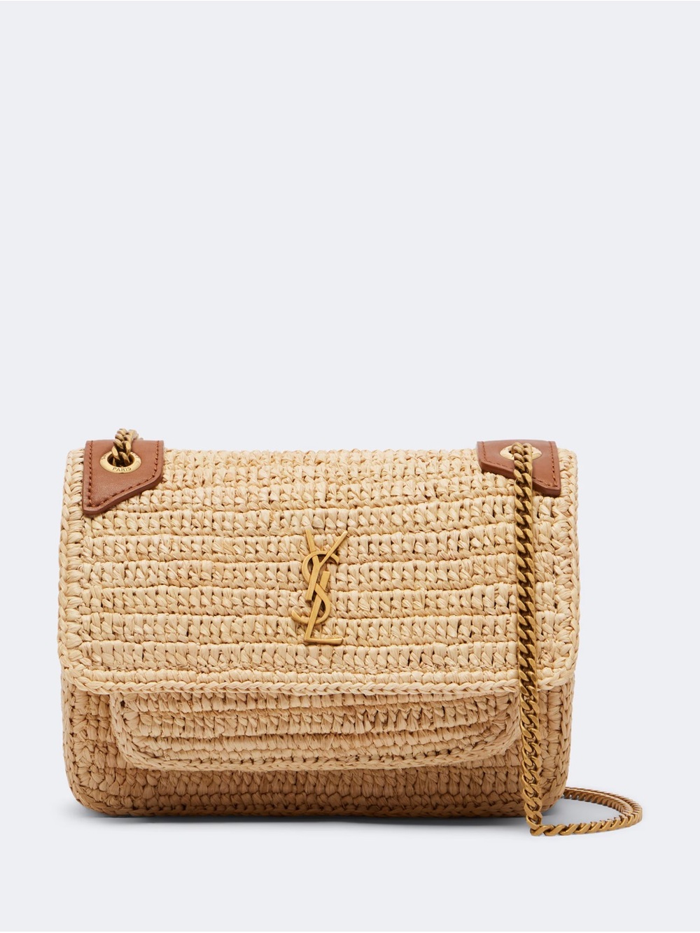 Women's Natural Niki Mini Raffia Crossbody Bag